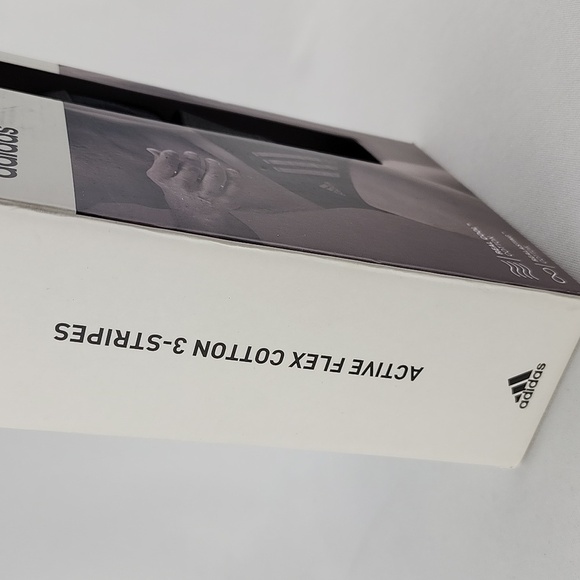 Adidas Men's 3 Pack  Brief Active Flex Cotton 3 Stripes Black Size Medium - Picture 6 of 10